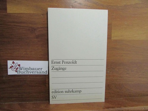 Zugänge erzählung edition - zugänge, erzählung.
